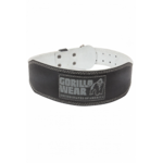 Gorilla Wear Gorilla Wear 4 Inch Padded Leather Lifting Belt - Black/Gray, vue officielle principale