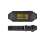 Gorilla Wear Gorilla Wear 6 Inch Padded Leather Lifting Belt - Black/Gold, vue officielle principale