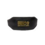Gorilla Wear Gorilla Wear 6 Inch Padded Leather Lifting Belt - Black/Gold, vue officielle secondaire