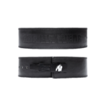 Gorilla Wear 4 Inch Carbon Leather Lever Belt - Black - photo officielle Gorilla Wear