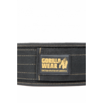 Gorilla Wear 4 Inch Nylon Lifting Belt - Black/Gold - autre vue officielle Gorilla Wear