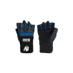 Dallas Wrist Wraps Gloves - Black/Blue : photo officielle Gorilla Wear