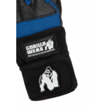 Dallas Wrist Wraps Gloves - Black/Blue : deuxième photo officielle Gorilla Wear