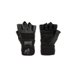 Dallas Wrist Wraps Gloves - Black, photographie Gorilla Wear 1