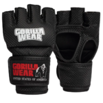 Berea MMA Gloves (Without Thumb) - Black/White – photo officielle Gorilla Wear 1