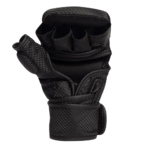 Ely MMA Sparring Gloves - Black/White – photo officielle Gorilla Wear 3