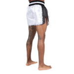Piru Muay Thai Shorts - White/Black – photo originale Gorilla Wear 2
