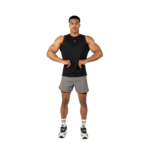 Débardeur Belfort noir Gorilla Wear homme, vue 3