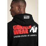 Sweat zippé Classic Oversized Gorilla Wear homme - Noir, photo 4