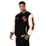 Veste varsity Saint Louis Gorilla Wear homme - Noir, vue officielle 1