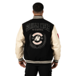 Veste varsity Saint Louis Gorilla Wear homme - Noir, vue officielle 2
