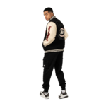 Veste varsity Saint Louis Gorilla Wear homme - Noir, vue officielle 3