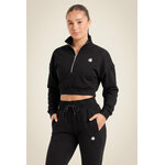 Sweat court demi-zip Ocala Gorilla Wear femme - Noir, vue 1