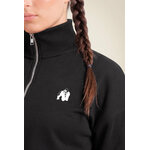 Sweat court demi-zip Ocala Gorilla Wear femme - Noir, vue 4