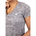 Elmira V-Neck T-shirt Gorilla Wear - Gris chiné - vue 4
