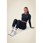 Whitney Seamless Top court Gorilla Wear - Noir, vue 3