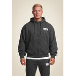 Classic Oversized Zipped sweat à capuche Gorilla Wear - Gris foncé chiné, photo 1