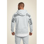 Utah Zipped sweat à capuche Gorilla Wear - Gris clair chiné, vue 2