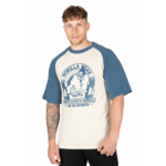 Logan Oversized T-shirt Gorilla Wear - Beige/Bleu, vue 1