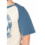 Logan Oversized T-shirt Gorilla Wear - Beige/Bleu, vue 4