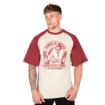 Logan Oversized T-shirt Gorilla Wear - Beige/Rouge, vue 1