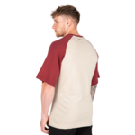 Logan Oversized T-shirt Gorilla Wear - Beige/Rouge, vue 2