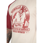 Logan Oversized T-shirt Gorilla Wear - Beige/Rouge, vue 4