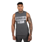 Lopez Drop Armhole débardeur Gorilla Wear - Gris foncé chiné, vue 1