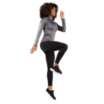 Haut manches longues Peyton Gorilla Wear femme - Gris 3