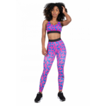 Brassière Colby Gorilla Wear femme - Bleu/Rose 3