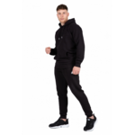 Sweat à capuche oversize Crowley Gorilla Wear homme - Noir, vue officielle 3