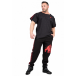 Pantalon Old School Buffalo Gorilla Wear homme - Noir/Rouge - photographie officielle 3