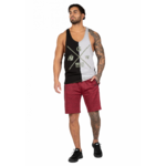 Débardeur stringer Sterling Gorilla Wear homme - Noir/Gris - photo officielle 3