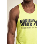 Débardeur Classic Gorilla Wear homme - Vert citron - visuel officiel 4