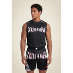 Débardeur Clayton Gorilla Wear homme - Noir/Rouge