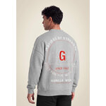 Sweat oversize Leeds Gorilla Wear homme - Gris clair chiné, vue 1