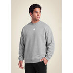 Sweat oversize Leeds Gorilla Wear homme - Gris clair chiné, vue 2