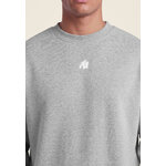 Sweat oversize Leeds Gorilla Wear homme - Gris clair chiné, vue 5