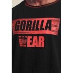 Haut de musculation Wallace Gorilla Wear homme - Noir/Rouge 4