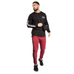 T-shirt manches longues oversize Boise Gorilla Wear homme - Noir, photographie 3