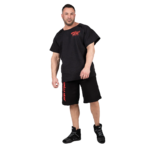 Short Old School Augustine Gorilla Wear homme - Noir/Rouge, photographie 4