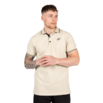 Polo Delano Gorilla Wear homme - Beige/Noir, photographie 1