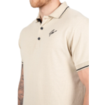 Polo Delano Gorilla Wear homme - Beige/Noir, photographie 4