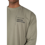 T-shirt manches longues oversize Boise Gorilla Wear homme - Vert kaki, photographie 4