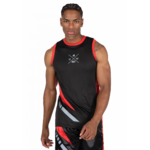 Débardeur Hornell Gorilla Wear homme - Noir/Rouge - photo officielle 1