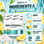 BioTech MSM + Vitamin C - 150g ingredient