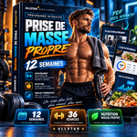 Couverture du programme interactif AllStar Prise de Masse Propre 12 semaines, athlète et guide nutrition