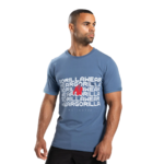 T-shirt Bradley Gorilla Wear homme - Bleu, visuel 1