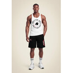 Short mesh Marlow Gorilla Wear homme - Noir/Rouge, vue 4