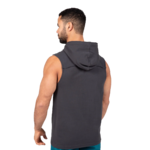 T-shirt sans manches à capuche Chico Gorilla Wear - Gris foncé vue 2